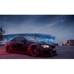 Комплект расширения кузова с карбоновыми сплиттерами на BMW M3 E92